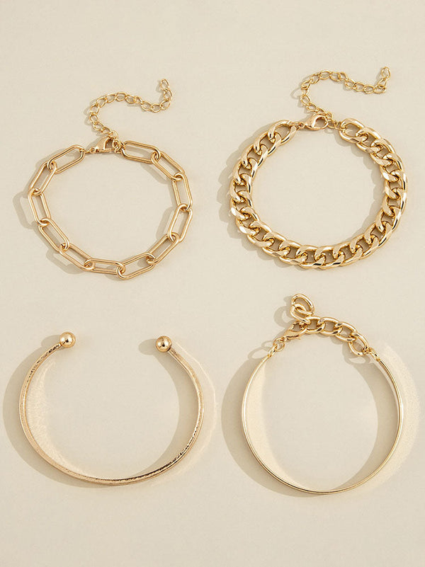 Four Piece Chain Bracelets Tiynon
