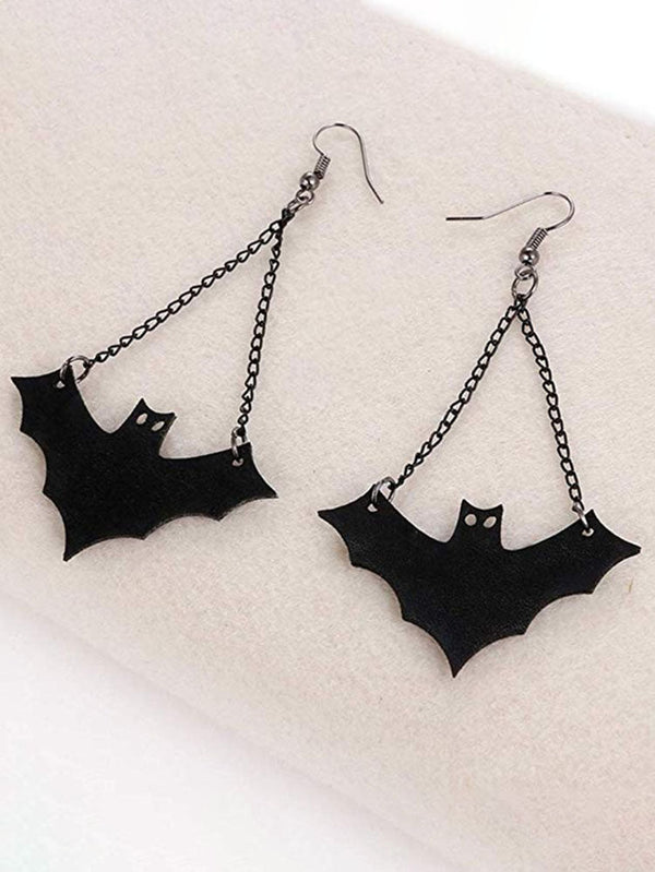 Halloween Retro Bat Tassel Earrings Tiynon