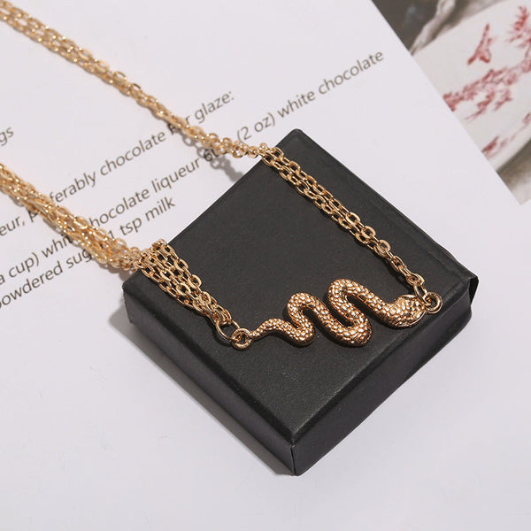Snake Pendant Chain Body Jewelry Tiynon