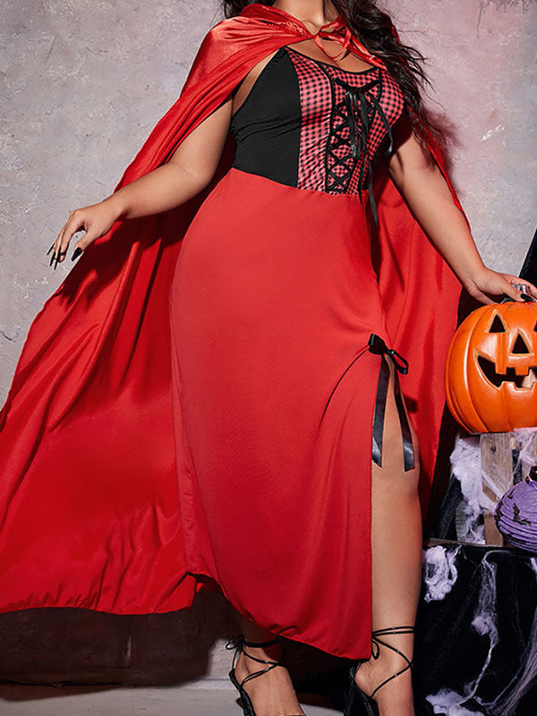 Halloween Plus Size Sleeveless Witch Costume