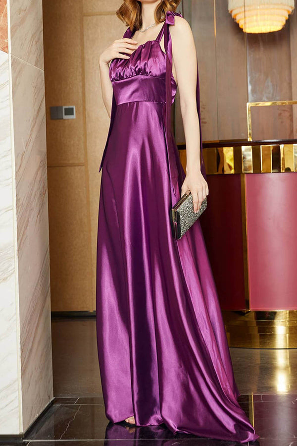 Elegant Formal Solid Frenulum Evening Dresses