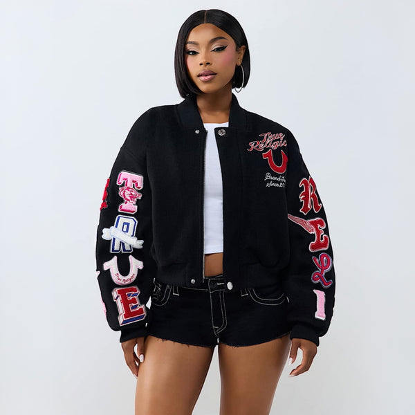 Zip Baseball Jacket for Fall & Winter Casual Wear