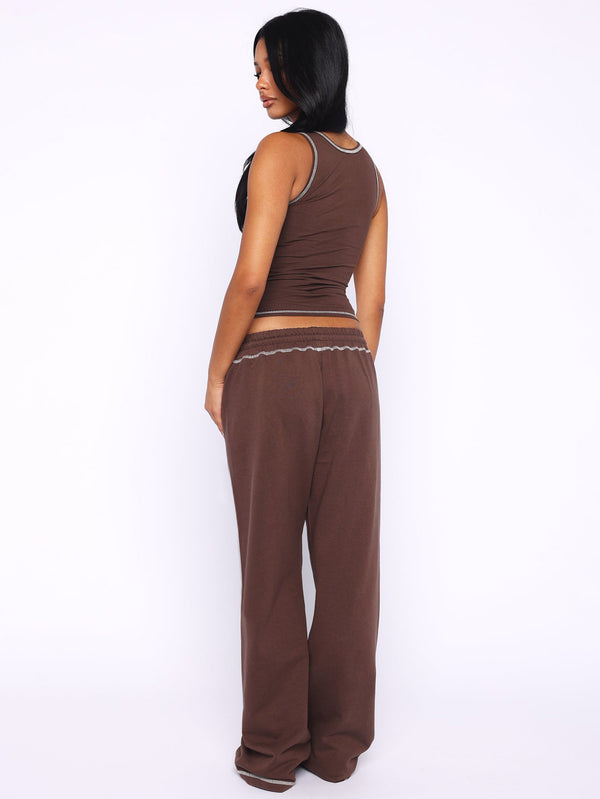 Tank Top & Pants Two-Piece Lounge Set for Summer Casual