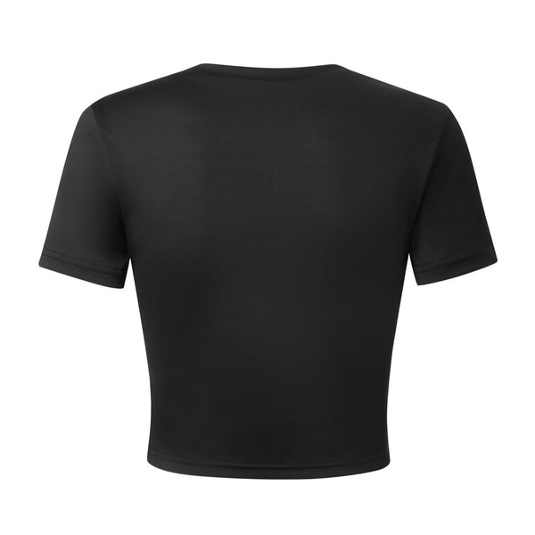 Printed Slim Fit Crop Short Sleeve Top for Casual Wear