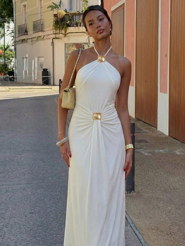 Cut-Out Lace-Up Dress for Spring & Summer Parties