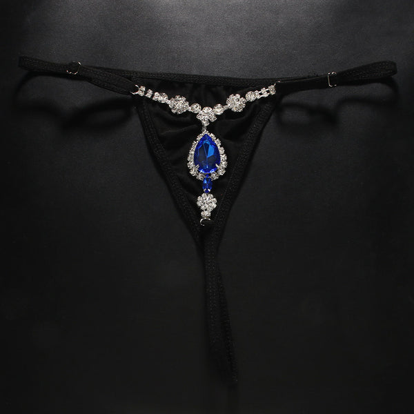 Teardrop Rhinestone Bikini Body Chain Lingerie Accessory for Festival Wear