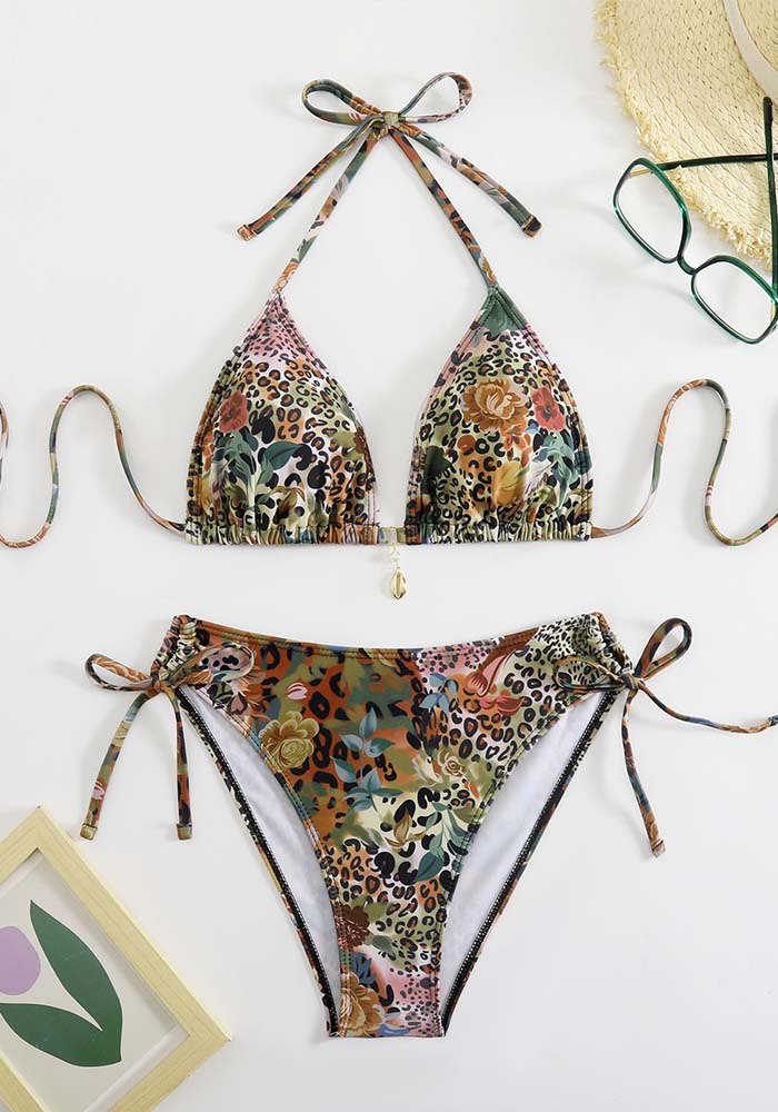 Women Double-Strap Bikini Swimwear Two Pieces