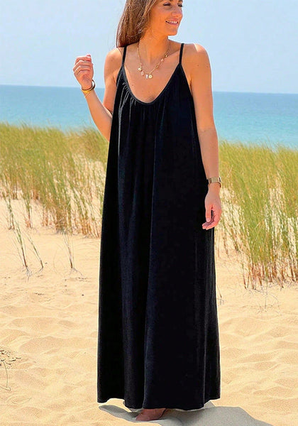 Women Backless Sexy Bohemian Camisole Dress