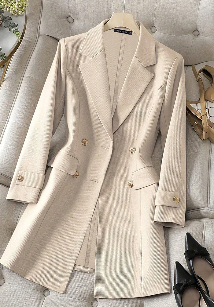 Button Long Sleeve Blazer