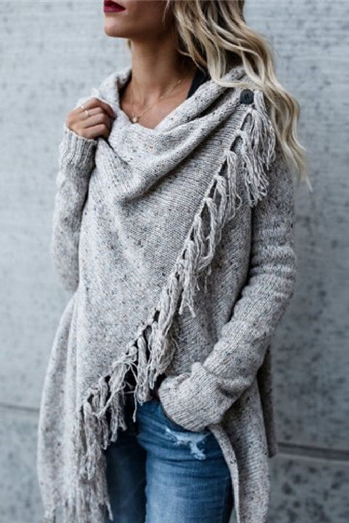 Casual Solid Slit V Neck(4 colors)