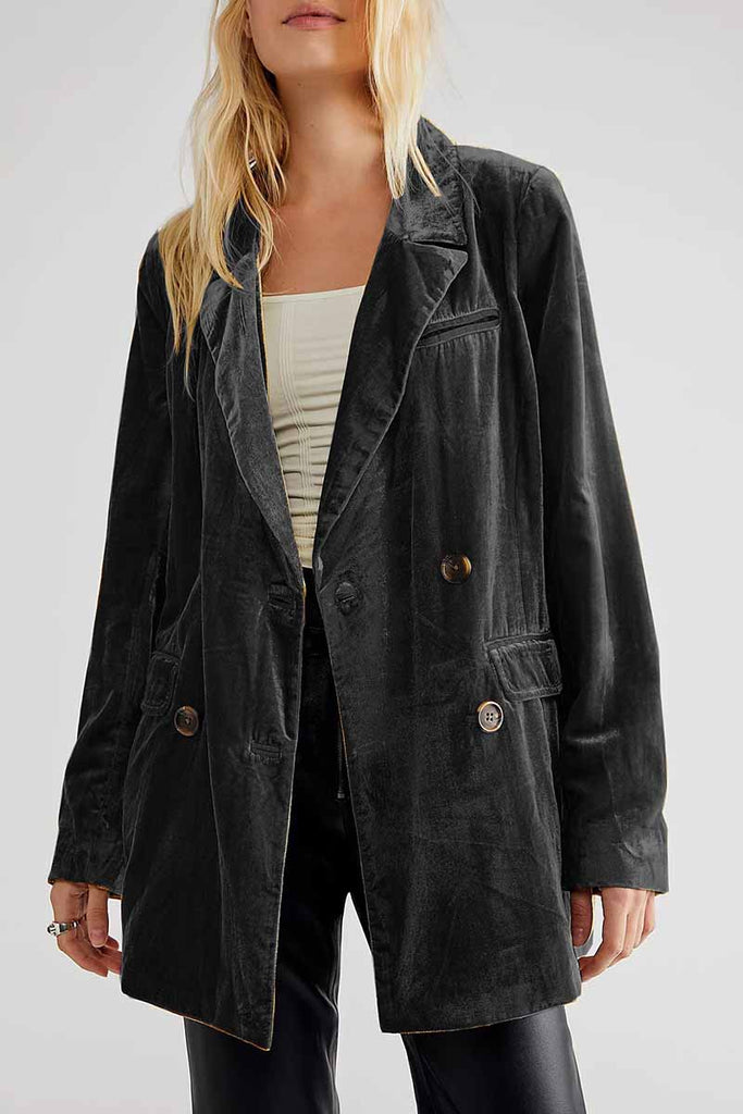 Elegant Solid Patchwork Turn-back Collar