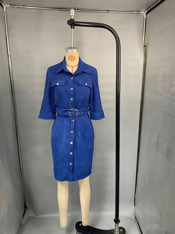 Casual Long-Sleeved Everyday Dress for Spring & Autumn