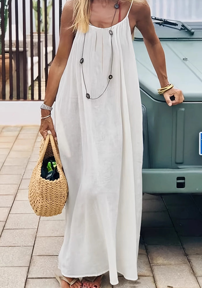 Women Backless Suspender Off-Shoulder Dress