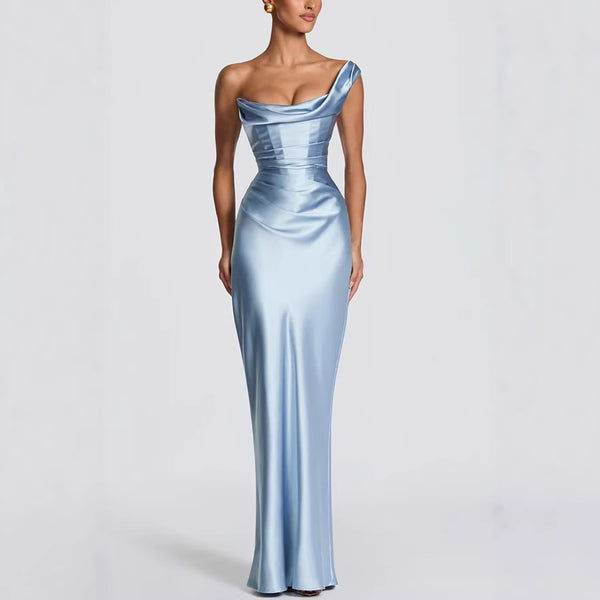 Slash Shoulder Bodycon Dress for Spring & Summer Holiday Parties