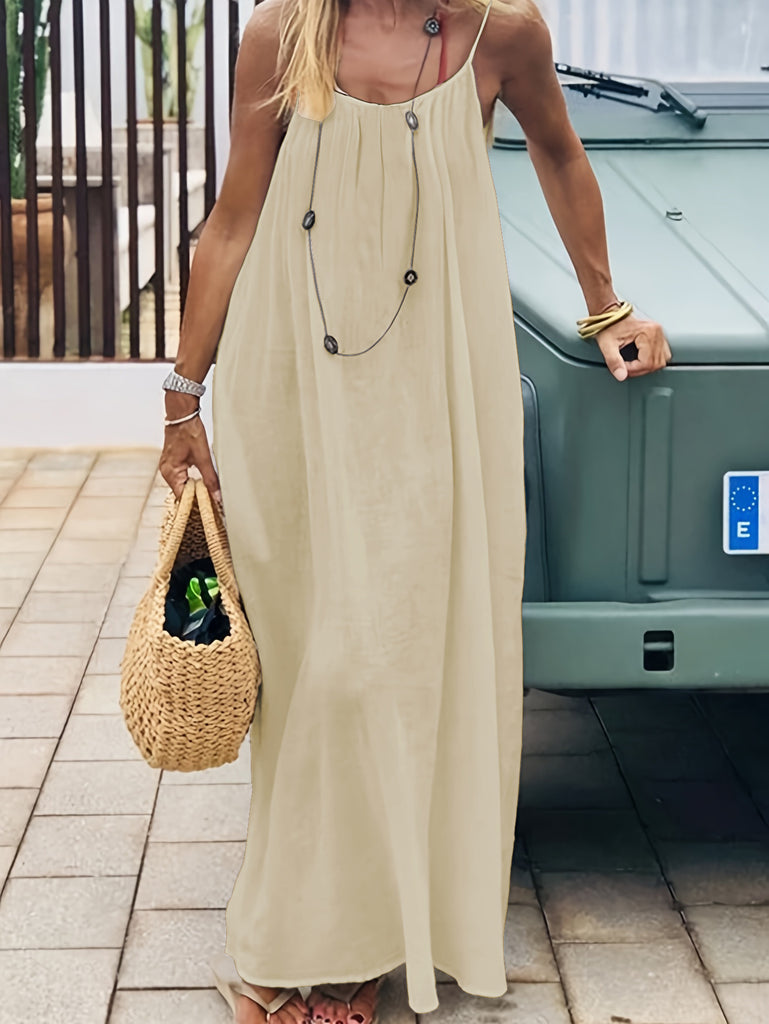 Women Backless Suspender Off-Shoulder Dress