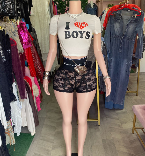 Letter Print Top & Shorts Two-Piece Set for Casual Wear