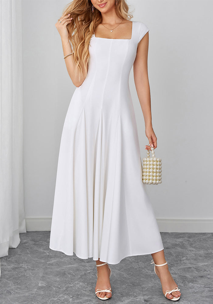 Backless Lace-Up Maxi Strap Dress for Evening Wear