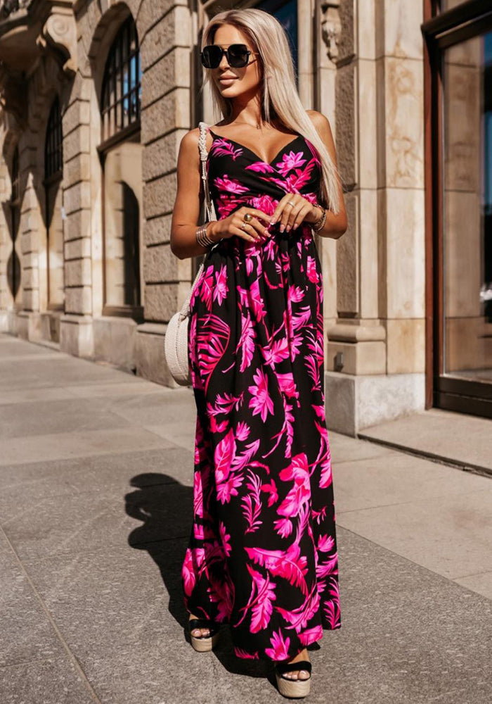 Printed Strap Dress for Casual Wear