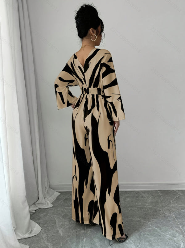 Women's Spring Summer Elegant Pattern Casual Fashion Jumpsuit