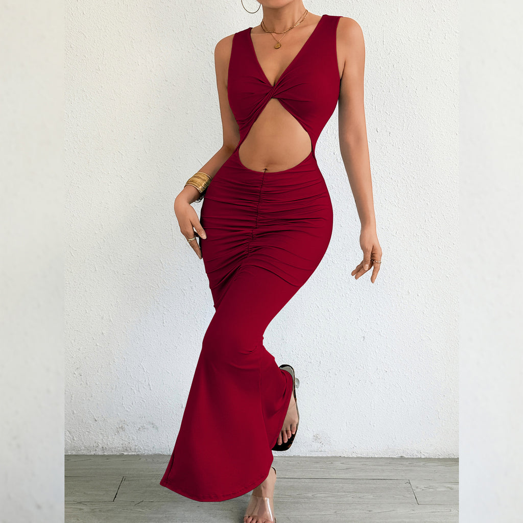 Slim Fit Fishtail Long Evening Gown
