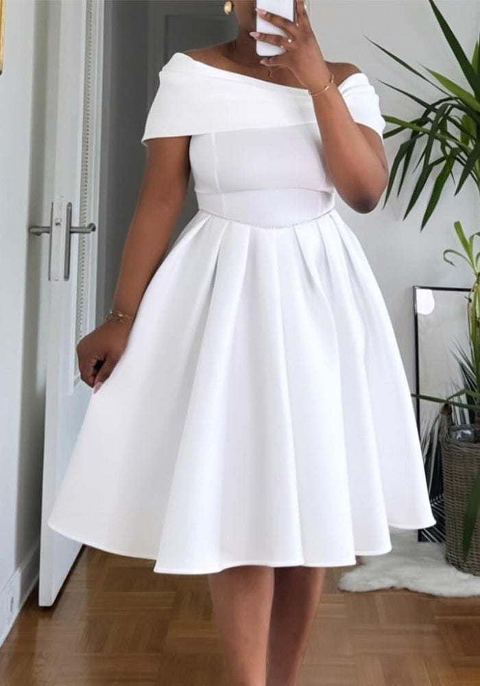 Off-Shoulder African Dress for Summer Casual Outings