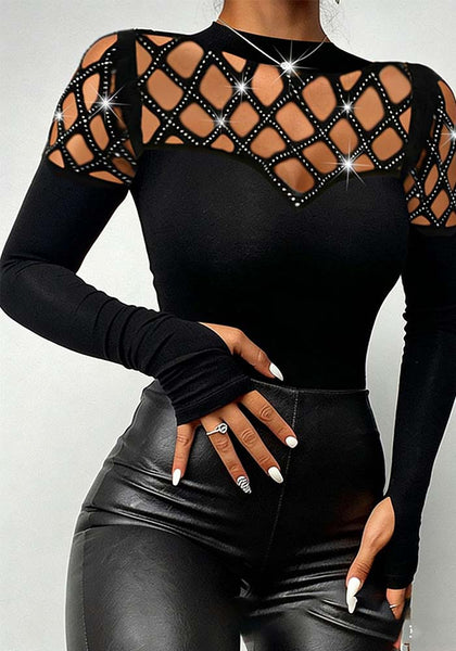 Women Sexy long-sleeved basic top