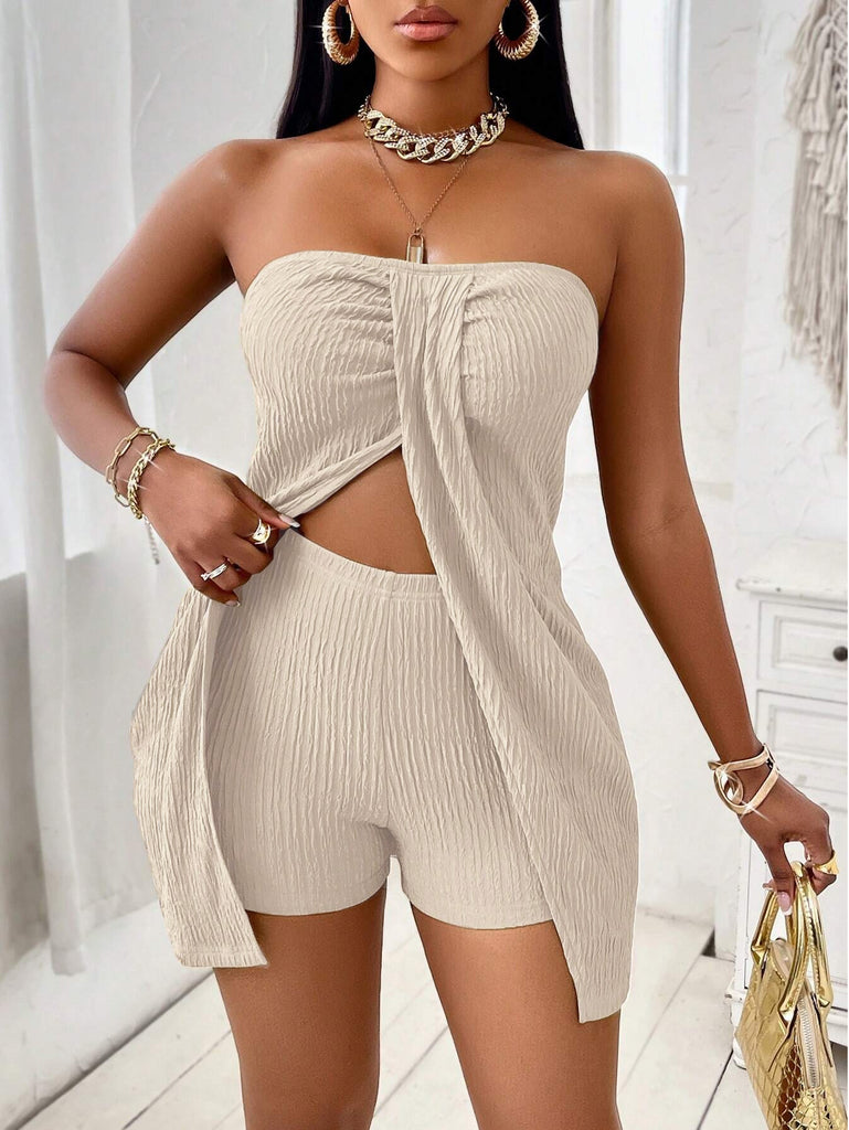 Women's Casual Top and Shorts Two-Piece Summer Set