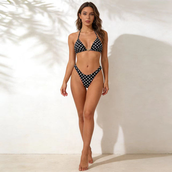Women Leopard Print Bikini Swimwear Two Pieces