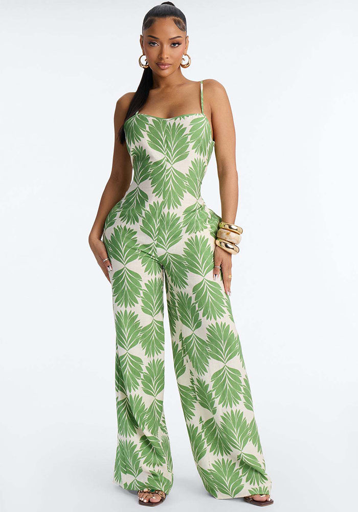 Printed Camisole Jumpsuit for Casual Everyday Wear