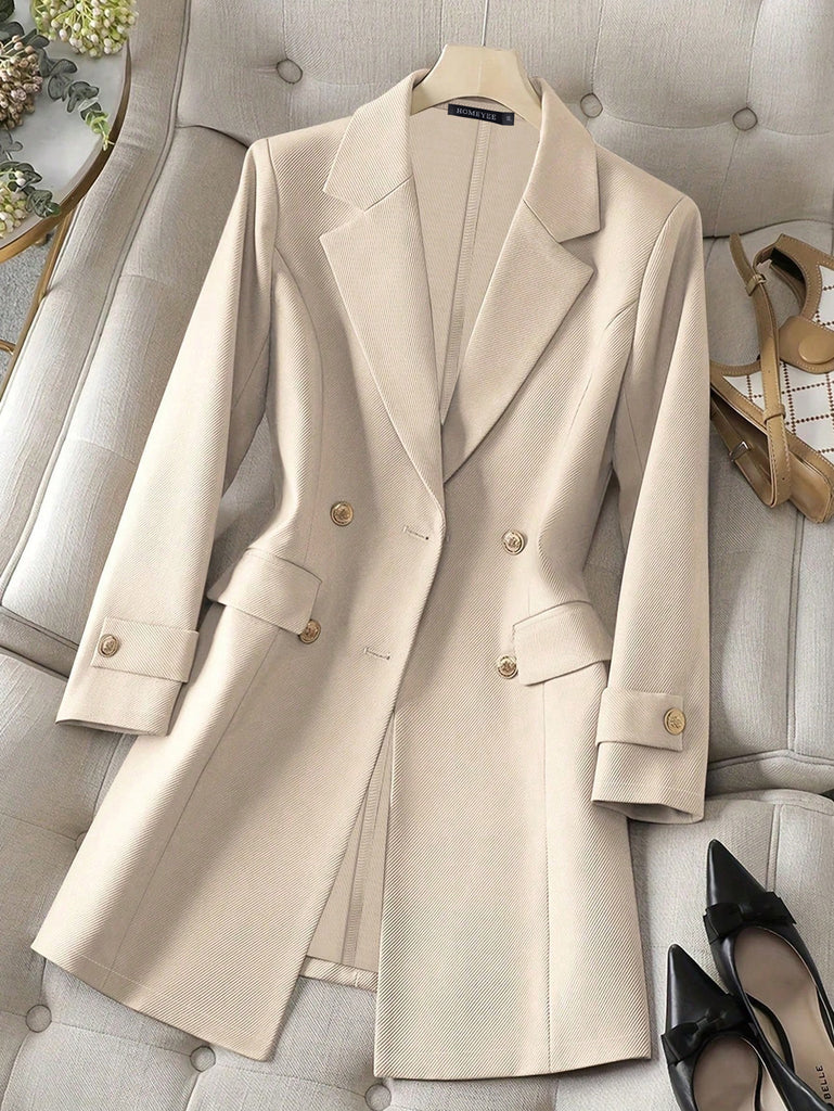 Button Long Sleeve Blazer