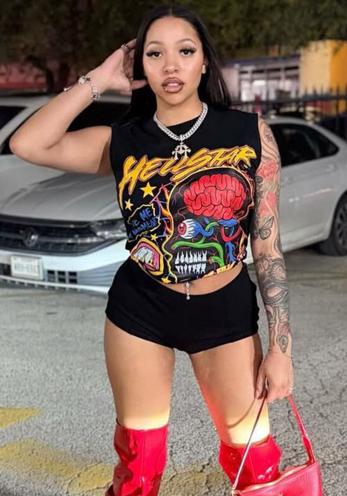 Sleeveless Tank Top for Summer Casual Streetwear
