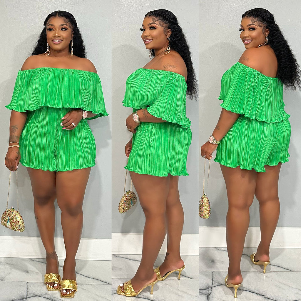 Comfortable Off-Shoulder Pleated Jumpsuit for Everyday Elegance