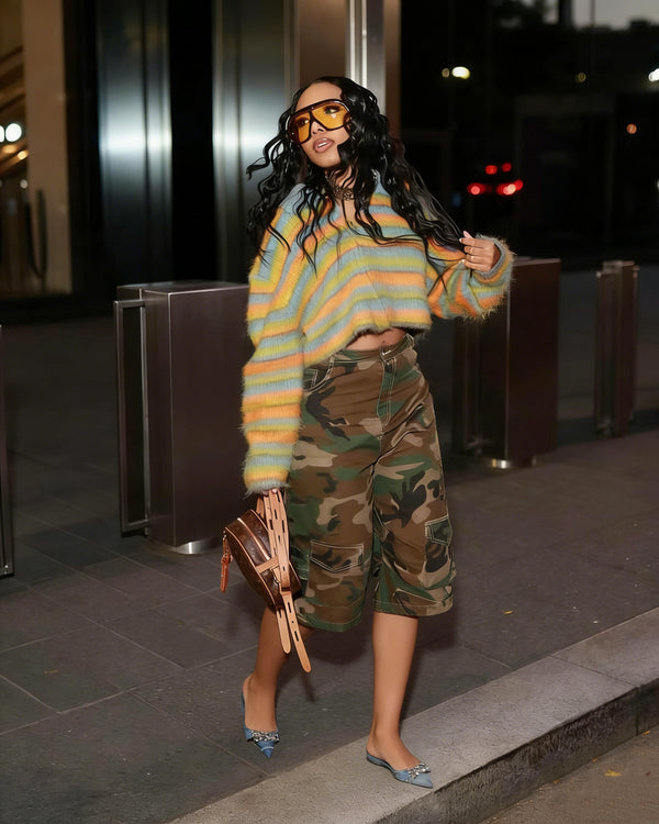 Camouflage Cargo Shorts for Casual Summer Wear