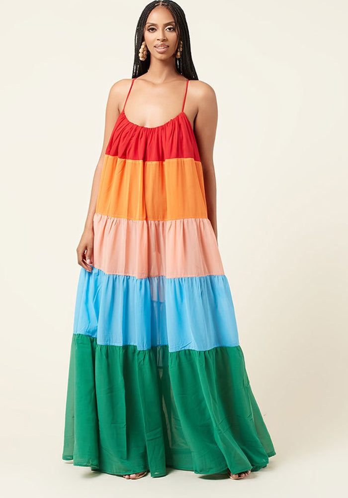Spaghetti Strap Maxi Dress for Summer