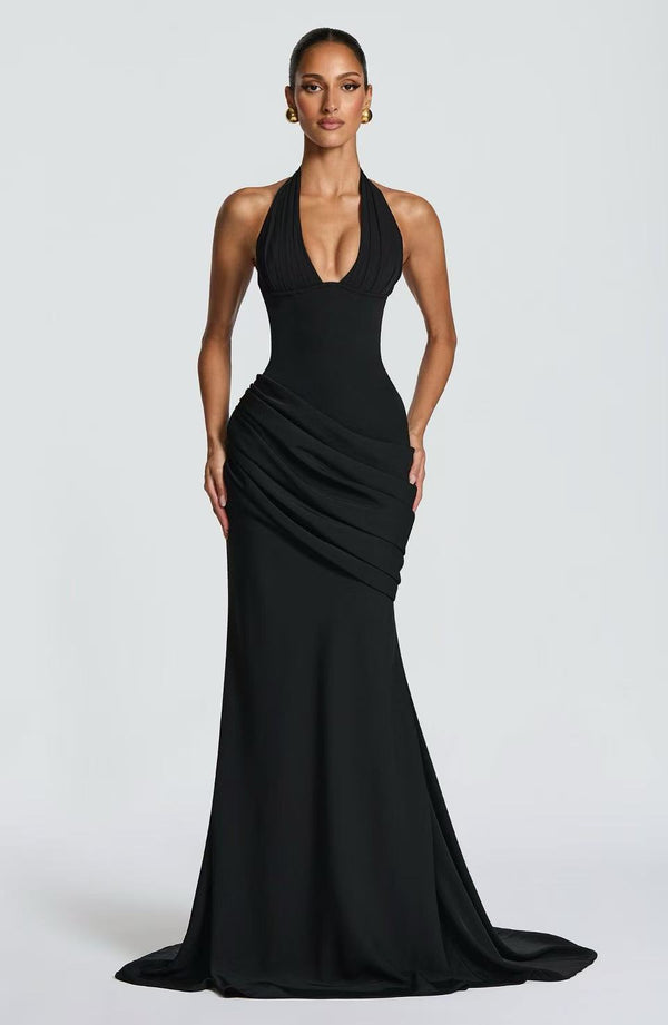 Strapless Backless Formal Gown for Evening Parties