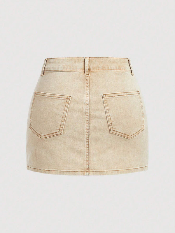 Denim Skirt for Summer Casual Outings