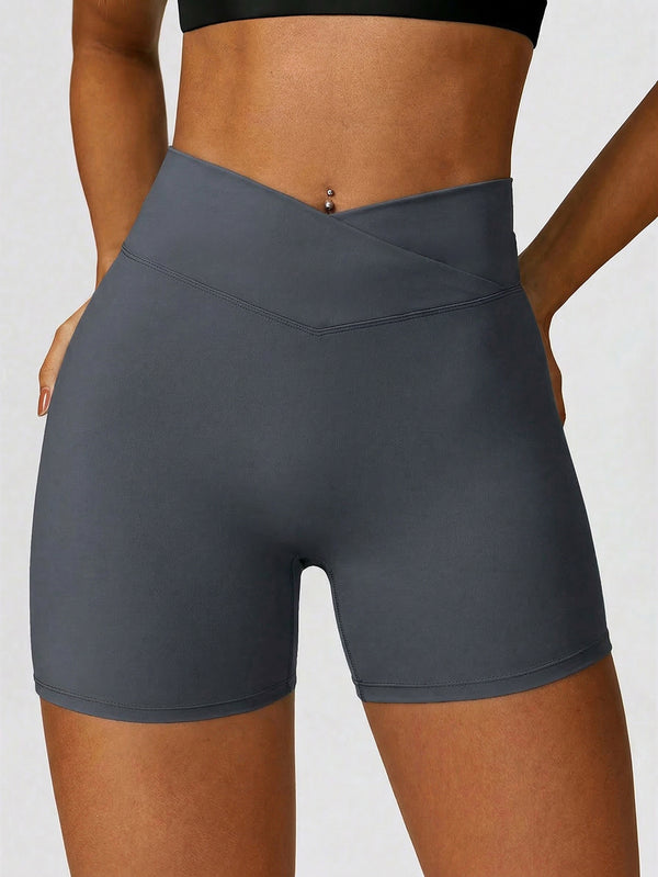 Stretchy Fitness Yoga Shorts for Activewear & Gym