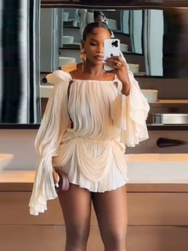 Off-Shoulder Slim Fit Dress for Evening Parties