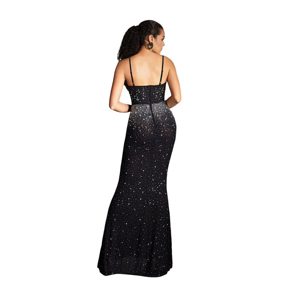 Beaded Maxi Dress for Formal Evening Parties & Events