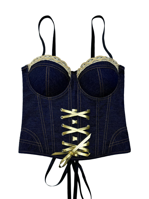 Low Back Fitted Underwire Lace Bra for Intimate Wear