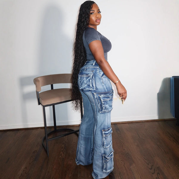 Casual Denim Pants with Pockets for Everyday Wear