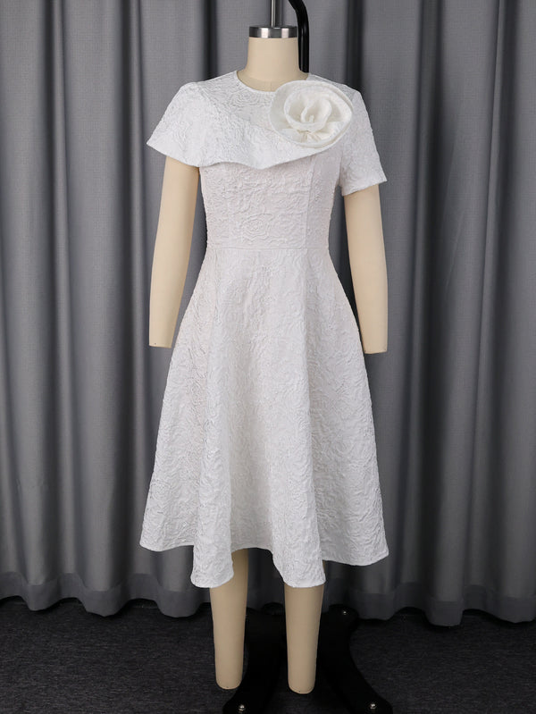 Appliqué Dress for Formal Evening Parties