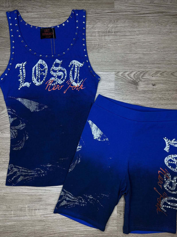 V-Neck Camisole Top & Printed Shorts Set for Casual Wear