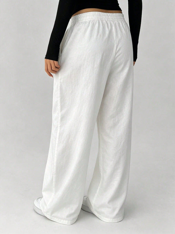 Loose-Fit Elastic-Waist Sweatpants for Summer Casual Activewear