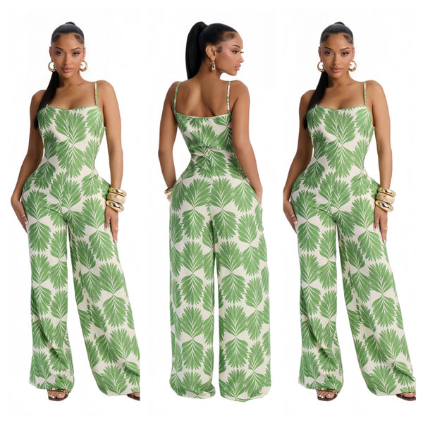 Printed Camisole Jumpsuit for Casual Everyday Wear