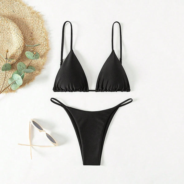 Camisole Two-Piece Bikini Swimsuit for Summer Beachwear
