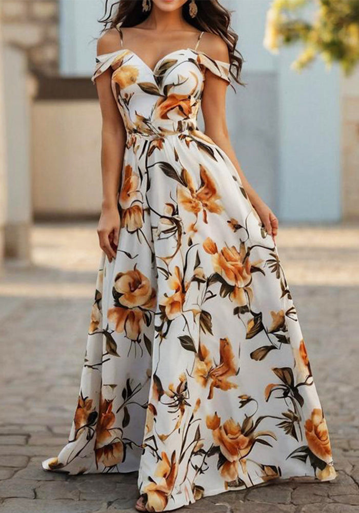 Printed Strapless Slip Dress for Summer Vacations