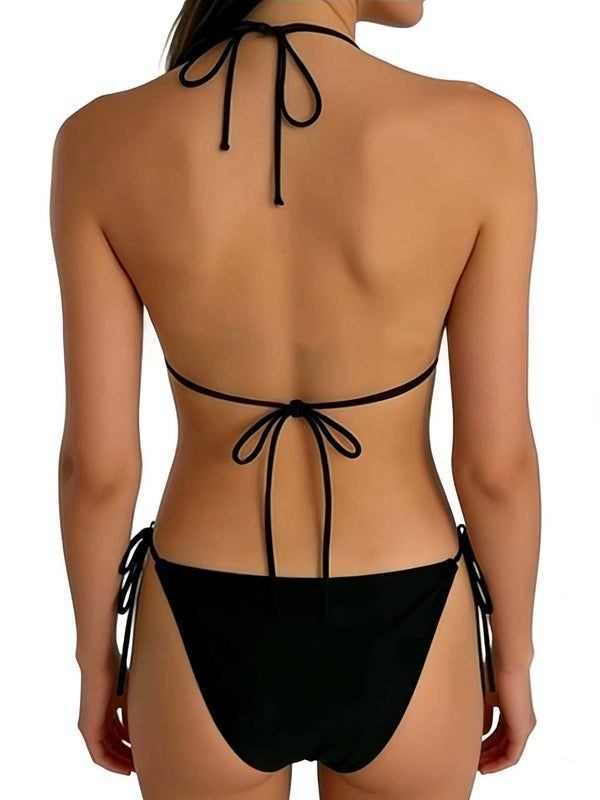 Starfish Pearl Low Back Two-Piece Bikini for Summer Swimwear