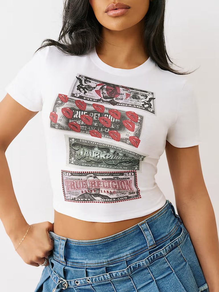 Women Printed Cropped Top