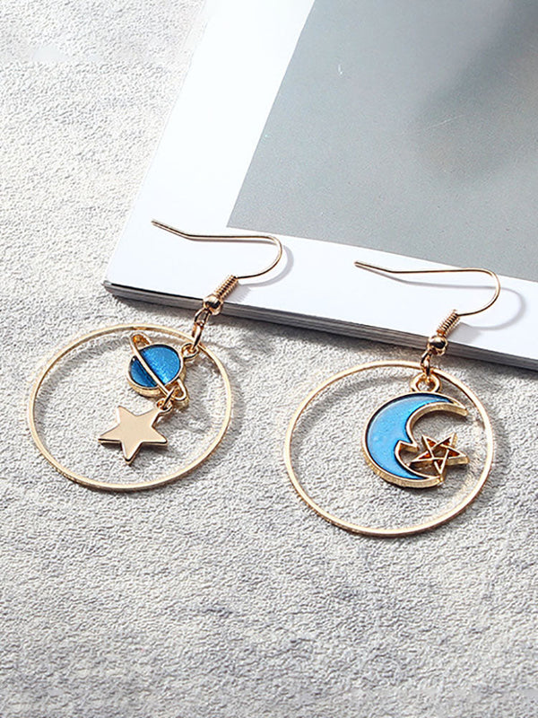Creative Starry Sky Pendant Earrings Tiynon